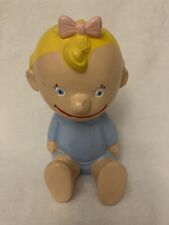 Vintage Ceramic peanuts Character  Baby Sally 7 Inch Statue Figure. Hand painted picture