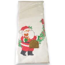 Collectible Hallmark Christmas Tablecloth Santa Claus Sealed Vintage 60x102 picture