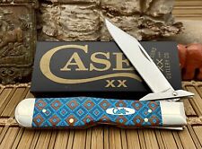 Case XX USA Amazing Turquoise Flash Edition DIAMOND Chestnut Bone Cheetah Knife picture