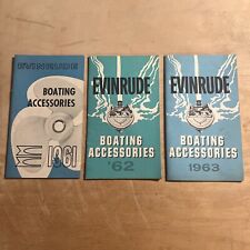 Vintage Original EVINRUDE - 1961 1962 1963 Boating Accessories Catalogs Brochure picture