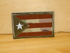 ONE (1) PUERTO RICO STATE FLAG PATCH NEW EMBROIDERED w/VELCRO® Brand Fastener  picture