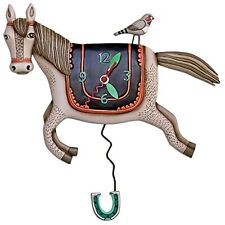 Allen Designs Woah Horse Pendulum Clock P1602 Perfect Mother's Day Gift picture