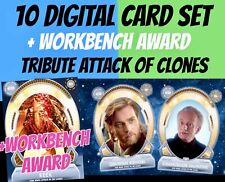 TRIBUTE ATTACK OF THE CLONES 10 CARD SET + REEK AWARD Topps STAR WARS TRADER picture