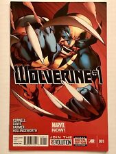 Wolverine #1 (2013) Logan vs Alien Invasion-Alan Davis Art (NM/9.2) -VINTAGE picture