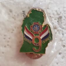 VFW Michigan State Flying 9th District Logo Lapel Hat Pin Tie Tac New NIP Seal picture