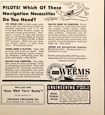 WEEMS Air Navigation School Pilots Annapolis MD Vintage Print Ad 1950 picture
