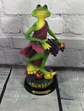 vtg KVB Collection whimsical frog of Abundancia sculpture 9'' tall picture
