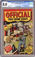 Official True Crime Cases #24 CGC 8.0 1947 4132509013 picture