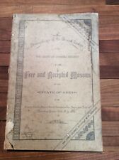 1883 Softcover Book Proceedings Of The Grandlodge F&A Masons Of Ohio INV-BA13 picture