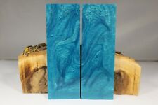 TURQUOISE CUSTOM COMPOSITE KNIFE HANDLE MATERIAL BLANK SCALES (830) picture
