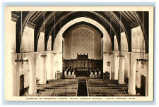 c1930s Interior of Memorial Chapel Mount Hermon School Massachusetts MA Postcard picture
