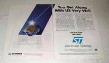 1996 SGS-Thomson Microelectronics Ad - You Get Along picture