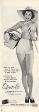 1952 Spun-lo Pretty Woman Bra  Underwear Panties Gardening theme PRINT AD picture