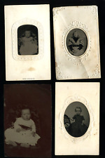 Lot of Antique Tintypes 1860s 1870s Cute Kids picture