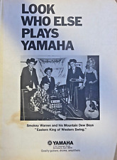 1969 Vintage Advertisement Yamaha Guitars Smokey Warren Mountain Dew Boys picture
