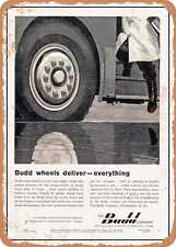 METAL SIGN - 1961 Budd Wheels Deliver Everything Vintage Ad picture