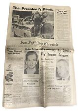 Vtg President JFK Assassination San Francisco Chronicle Newspaper 11/23/1963 picture