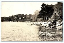 c1930's View At Point Comfort Round Point Maine ME RPPC Photo Vintage Postcard picture