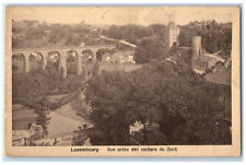c1930's View of Rochers Du Bock Luxembourg Antique Unposted Postcard picture