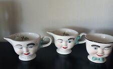 BAILEY'S Vintage Winking Face Cups Lot of 3 Teacups 1996 Limited Edition picture
