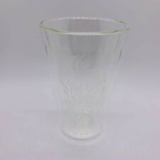 2013 TEAVANA STARBUCKS BODUM DOUBLE WALL CLEAR GLASS CUP FLORAL ETCHED  picture