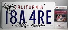 IAN ZIERING & JENNIE GARTH SIGNED 90210 LICENSE PLATE RARE AUTOGRAPHED +JSA COA picture