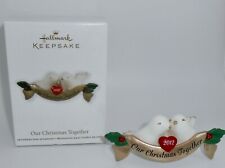 Hallmark Keepsake Christmas Ornament 2012 OUR CHRISTMAS TOGETHER Doves H20 picture