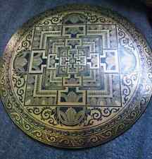 Tibetan gong Handmade 24inch High Resonance, Mandala Carving, Gong mantra 23inch picture