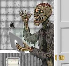 Funny ZOMBIE TOILET BATHROOM DOOR COVER Wall Poster Walking Dead Prop Decoration picture