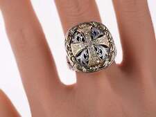 sz8 Konstantino Diamond 18k/Sterling greek designer ring picture