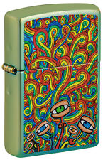 Zippo Psychedelic Imagery Design High Polish Teal Windproof Lighter, 49191-09... picture