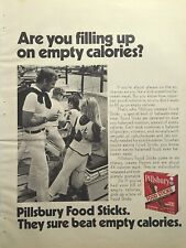 Pillsbury Food Sticks Balanced Nutrition Chewy Chocolate Vintage Print Ad 1972 picture