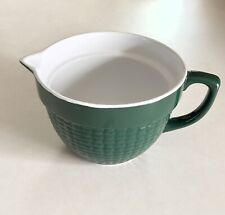 Kate Williams Stonewall Kitchen Spouted Mixing Bowl Green Gingham 2 Quarts picture