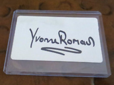 Yvonne Romain actress signed autographed card Circus of Horrors Curse Werewolf picture