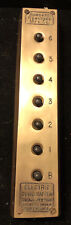 Antique Bronze Art Deco Burdett-Rowntree Elevator/ Dumb Waiter Button Panel Rare picture