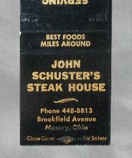 1960s John Schuster's Steak House Brookfield Avenue Masury OH Trumbull Co Ohio picture