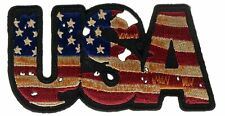 USA American Distressed Vintage Tattered Flag 3.5 inch Patch IV3564 F1D8I picture