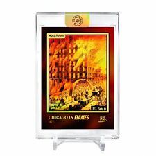 CHICAGO IN FLAMES 1871 Card 2023 GleeBeeCo #C5FD-G Encased Holo GOLD 1/1 picture