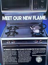 1986 GE Gas Cooking Range Meet Our New Flame Vintage PRINT AD picture