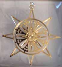 Metropolitan Museum of Art Star Or Snowflake 24k Gold Plated Brass Ornament 2005 picture