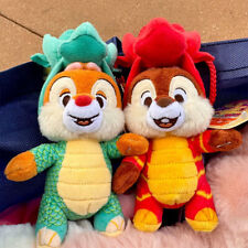 Authentic Hong Kong Disney 2024 Year of the Dragon Chip & Dale Keychains Set picture
