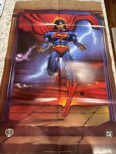 1995 DC Superman 100 Centennial Comic Book Shop Promo Poster 22.5