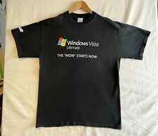 Microsoft Windows Vista Ultimate Office Promotional T-Shirt Black size Large picture