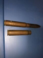 2 World War II US Army 20mm TRENCH ART Brass Dated 1942 & 1944 picture
