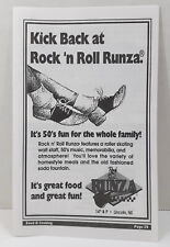 Rock 'n Roll Runza Restaurant Vintage Print Advertisement Lincoln Nebraska Vtg picture