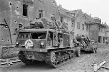 WW2 WWII Photo US Army 155mm Howitzer Artillery Prime Mover World War Two /3200 picture