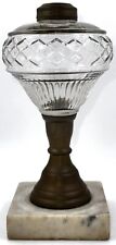 Antique Composite Kerosene Oil Lamp LATTICE BAND and RIB Described Thuro 2, 41-k picture