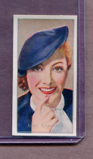 1936 CARRERAS LTD CIGARETTES FILM STARS #49 JOAN CRAWFORD TOBACCO CARD picture