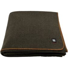 EKTOS 100% Wool Blanket, 5.0 lbs, Washable, US Military Style, 66