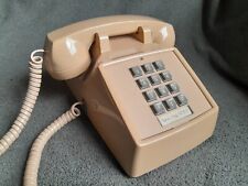 Vintage ITT 2500 Series Beige Push Button Touch Tone Desk Table Top Telephone picture
